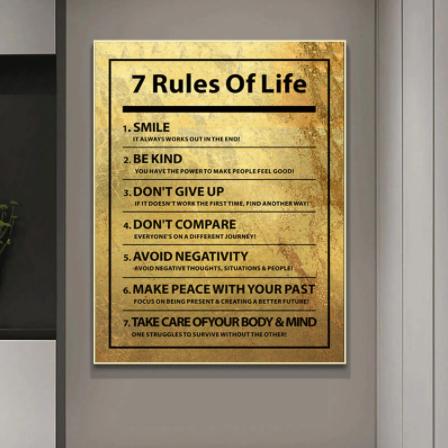 Canva - 7 Rules Of Life