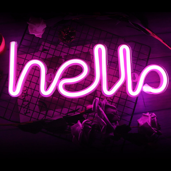 Led Neon Sign "Hello"